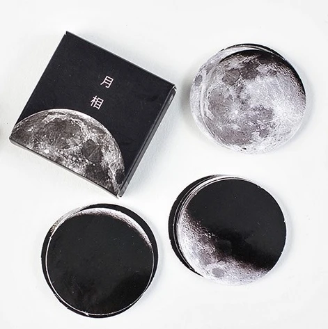 Шикарная Новинка Канцтовары Kawai 45 шт./кор. Moon стильные мини бумажные украшения