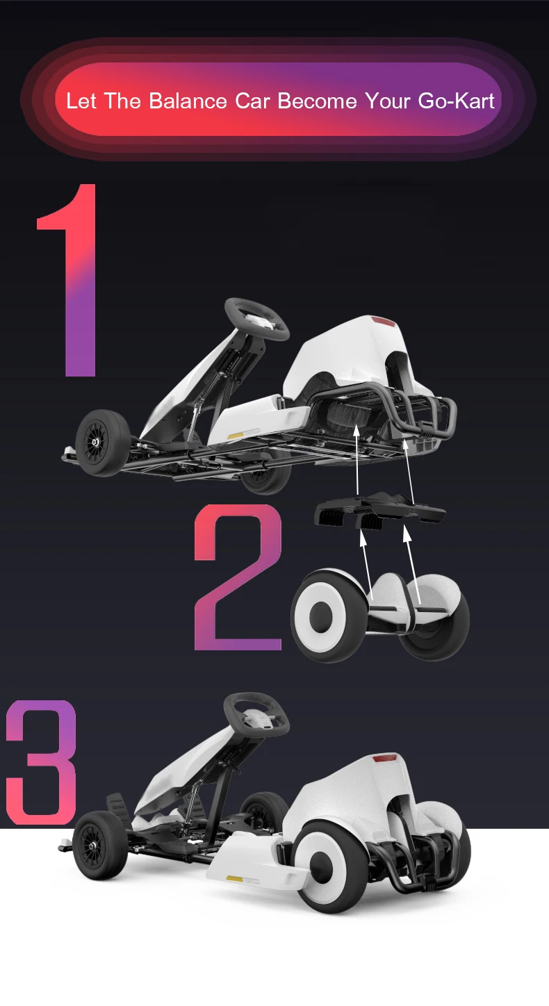 Ninebot Go-Kart набор XiaoMi Nine Balance car/minipro Karting части для взрослых и детей двойного назначения игрушечный балансировочный автомобиль