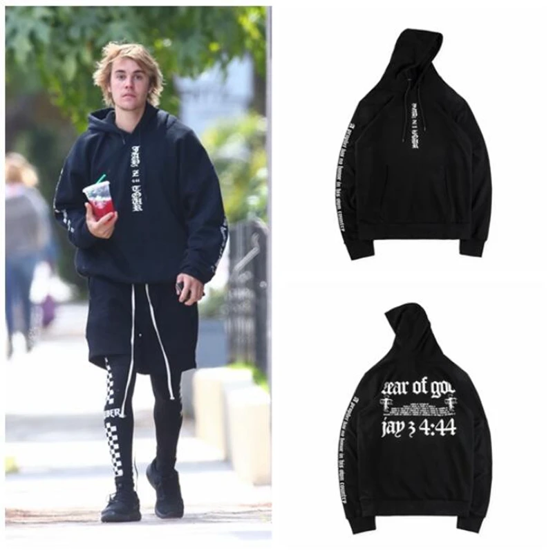 

2019 New Fear Of God 4:44 Sweatshirts Streetwear Hip Hop Fear Of God Hoodie Pullover Justin Bieber Black Fear Of God Sweatshirts