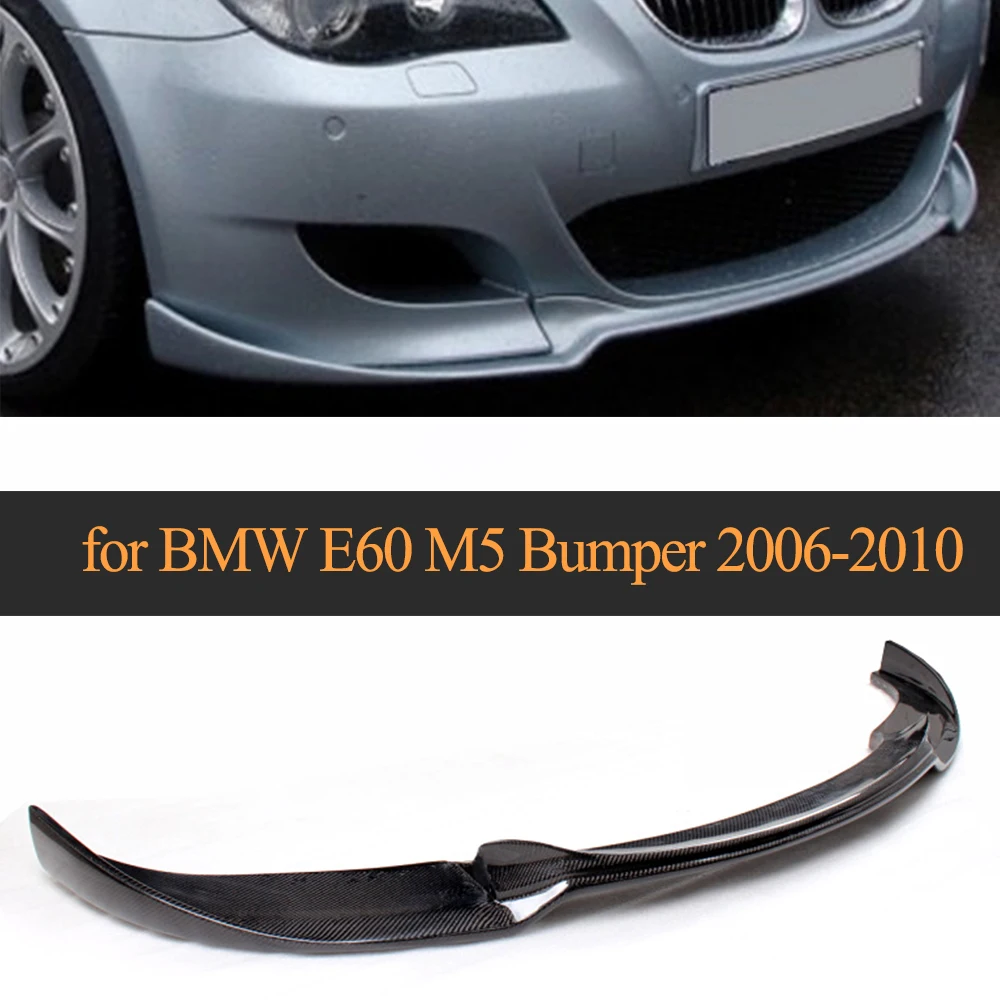 Auto Car Carbon Fiber Front Lip Splitter For BMW E60 M5 Bumper 2006