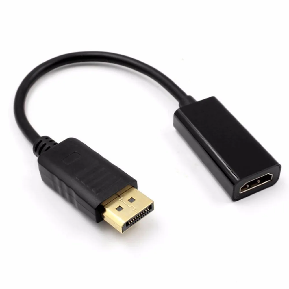 Большой DisplayPort к HDMI кабель адаптер HD 1080P мужчин и женщин DP к HDMI конвертер для всех устройств с DisplayPort