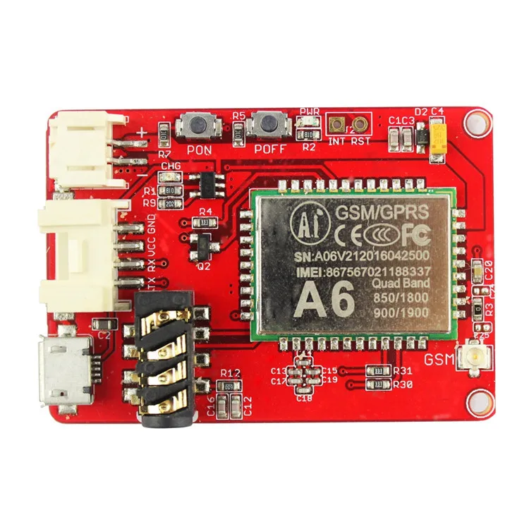 Elecrow A6 GPRS GSM модуль для Arduino Электроника интегральная схема четырехдиапазонный M2M приложение Smart A6 gprs/gsm DIY Kit