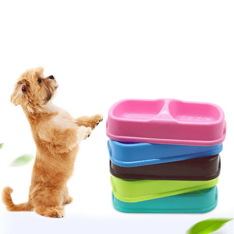 Hoomall Double Pet Bowls For Dog Puppy Kitten Cats Food Water Feeder Pets Supplies Feeding Dishes Cats Dogs Bowl Pet Supplies