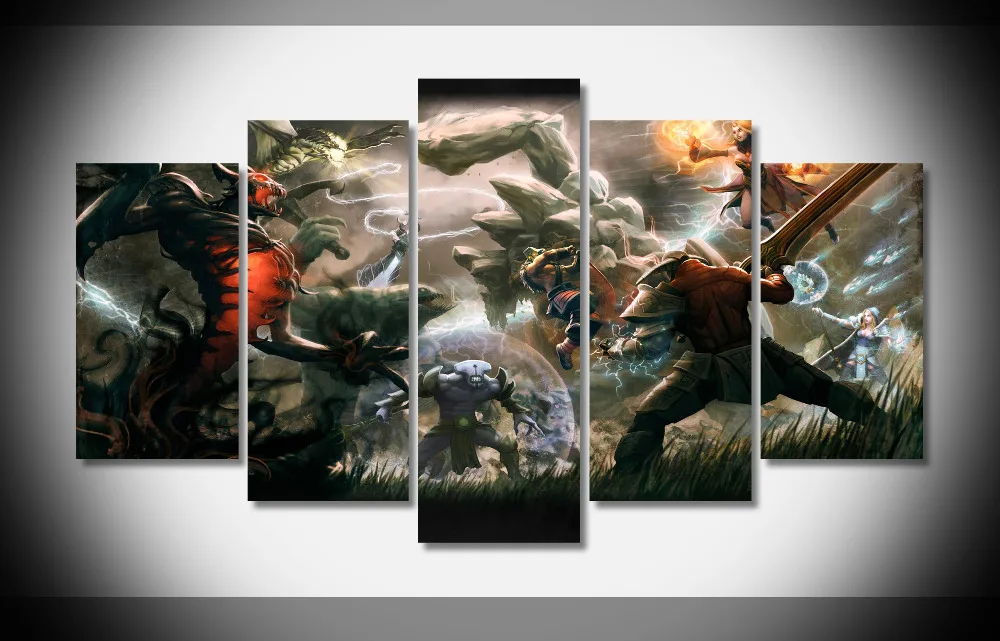 

7469 dota 2 Poster Framed Gallery wrap art print home wall decor wall picture Already to hang digital print wholesale modern