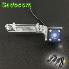 Câmera de visão noturna para carro ccd, câmera traseira de visão noturna para skoda superb vw magotan polo bora golf jetta passat cc touran caddy multivan t5