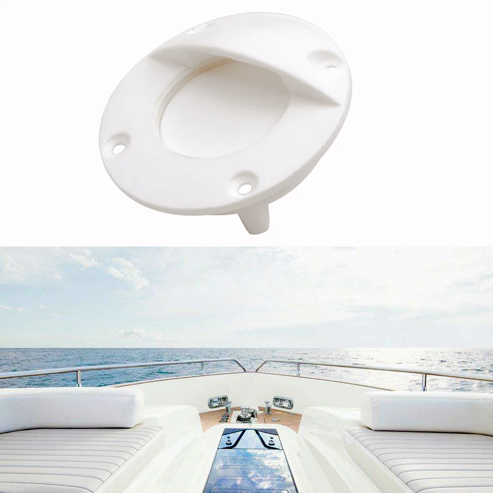 JEAZEA 1PC Plastic Side Water Outlet Drainage Port Cover For Marine