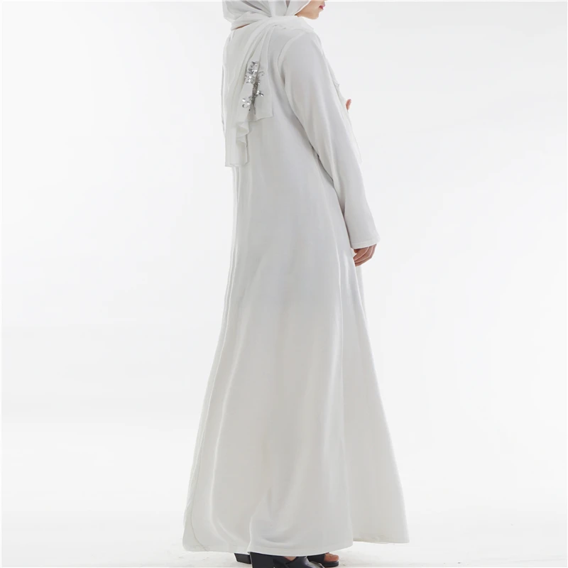 Абая Базовая мода для девочек платье макси с длинным рукавом внутри одежда Непрозрачный кафтан высокое качество хлопок Джерси Абая мусульманское платье Лидер продаж