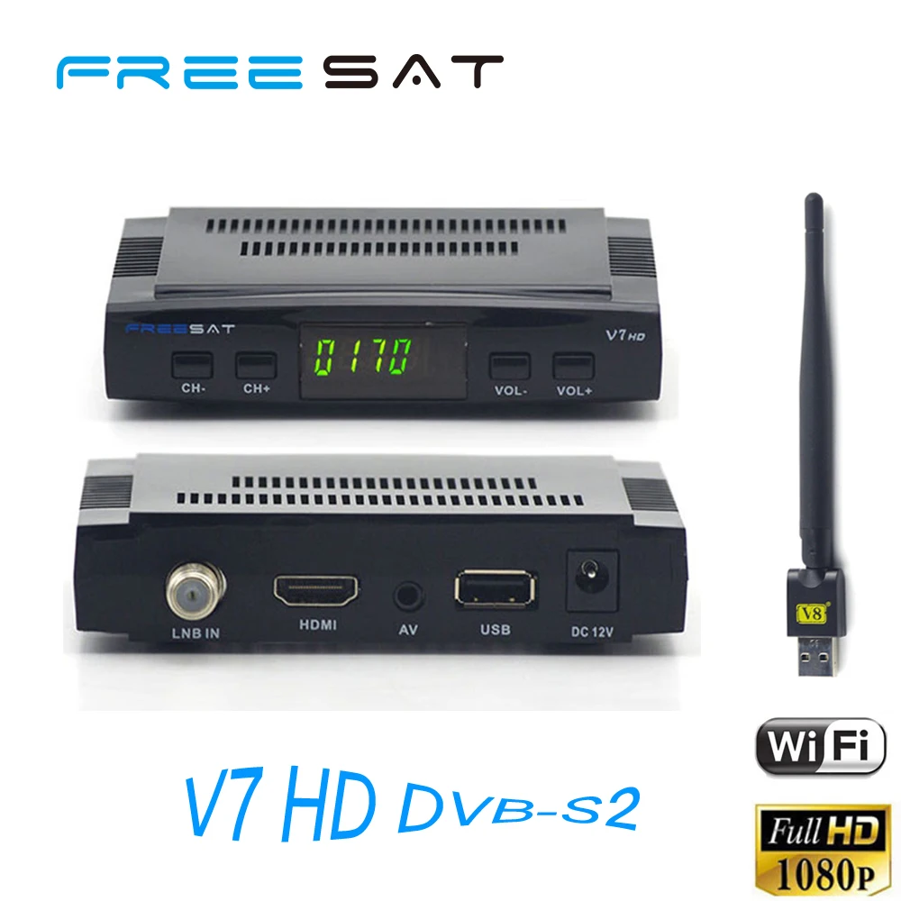 Cheap Price Freesat V7 HD DVB S2 Satellite font b TV b font font b Receiver