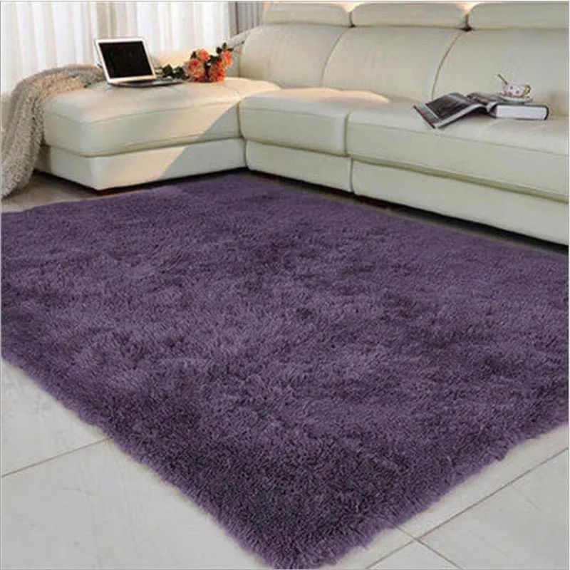 Long hair Anti slip Thick Large Floor Carpets For Living Room Modern