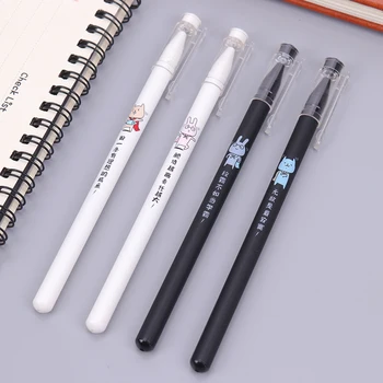 

Cute Cartoon Creative Gel Pens Black Ink Neutral Pen Office Signature Pen Stationery for Student Learning Supplies 1PC