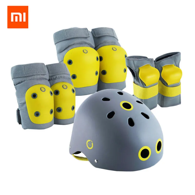 

Originl Xiaomi mijia Xiaoxun Adjustable Kids Cycling Helmet Bike Sport Kneepad Elbow Knee Wrist Safety Gear 1