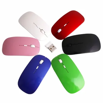 

Multi-color 2.4GHz Wireless Ultra Thin Optical Scroll Mouse/Mice 1600DPI +USB Receiver For PC Laptop Desktop Wholesale C26