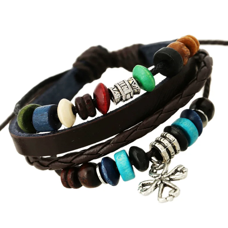 New Pattern Popular Genuine Leather A String Of Beads Cowhide Bracelet Yiwu Ornaments | Украшения и аксессуары