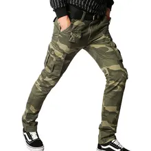 Мужские брюки-карго в стиле милитари, камуфляжные, тактические брюки, мужские облегающие повседневные брюки, армейские брюки, камуфляжные хлопковые брюки-карго для бега