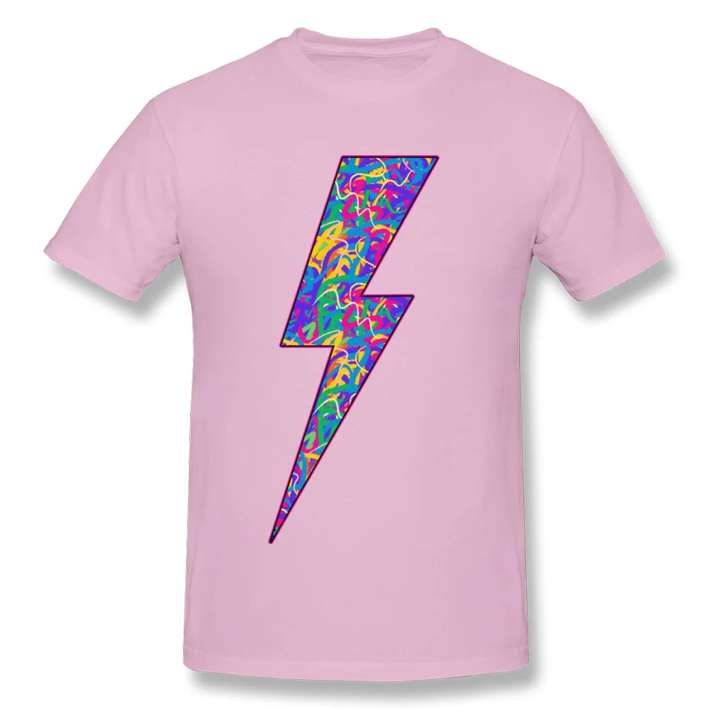 NEON 90S BOLT Tshirts Casual Short Sleeve 2018 O Neck 100% Cotton Tops T Shirt Tee-Shirts for Students Summer/Autumn NEON 90S BOLT pink