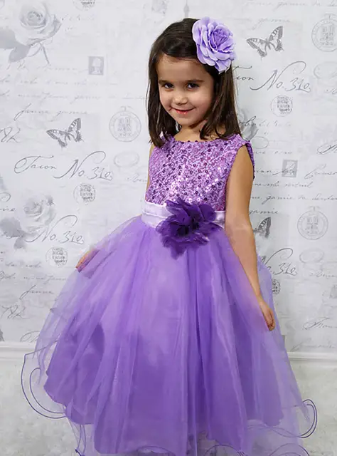 Purple Flower Girl Dresses Age 13