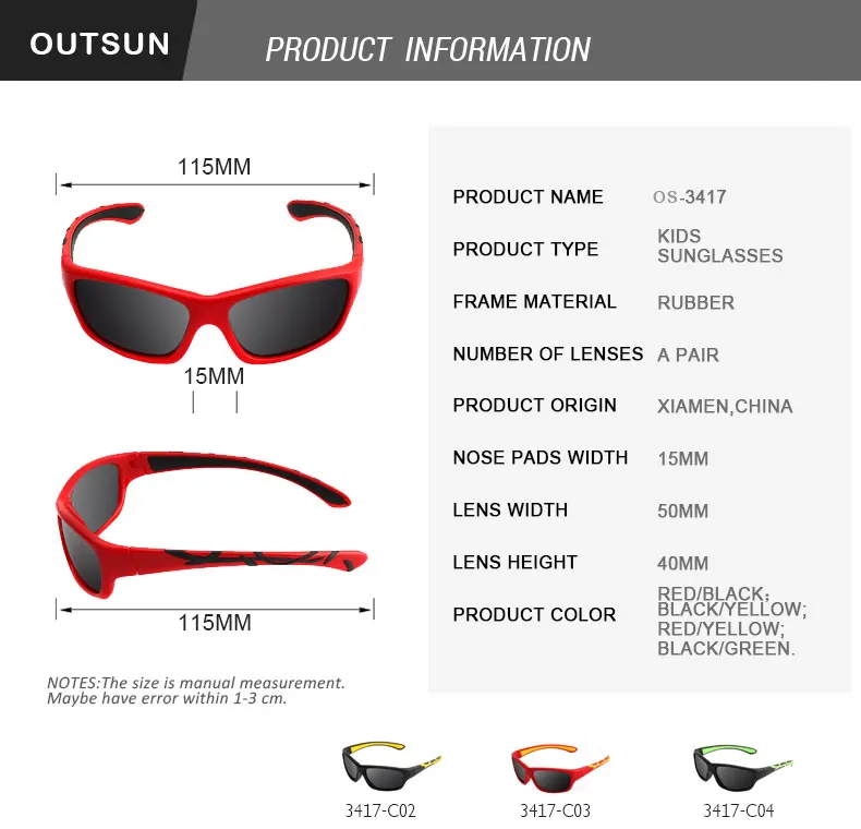 OUTSUN детские солнцезащитные очки поляризованные мальчиков и девочек Tr90 Frame Light Вес детские очки солнцезащитные очки УФ-защита Óculos