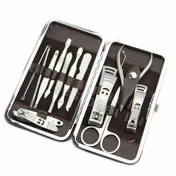 

12 in1 Pedicure / Manicure Set Nail Clippers Cuticle Clippers Grooming Kit Case