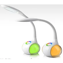 7 Вт Светодиодная настольная лампа сенсорный диммер настольная лампа с 256C живой Разноцветный свет Защита глаз настольная лампа гибкий, в виде гусиной шеи Лампа DC 5 V