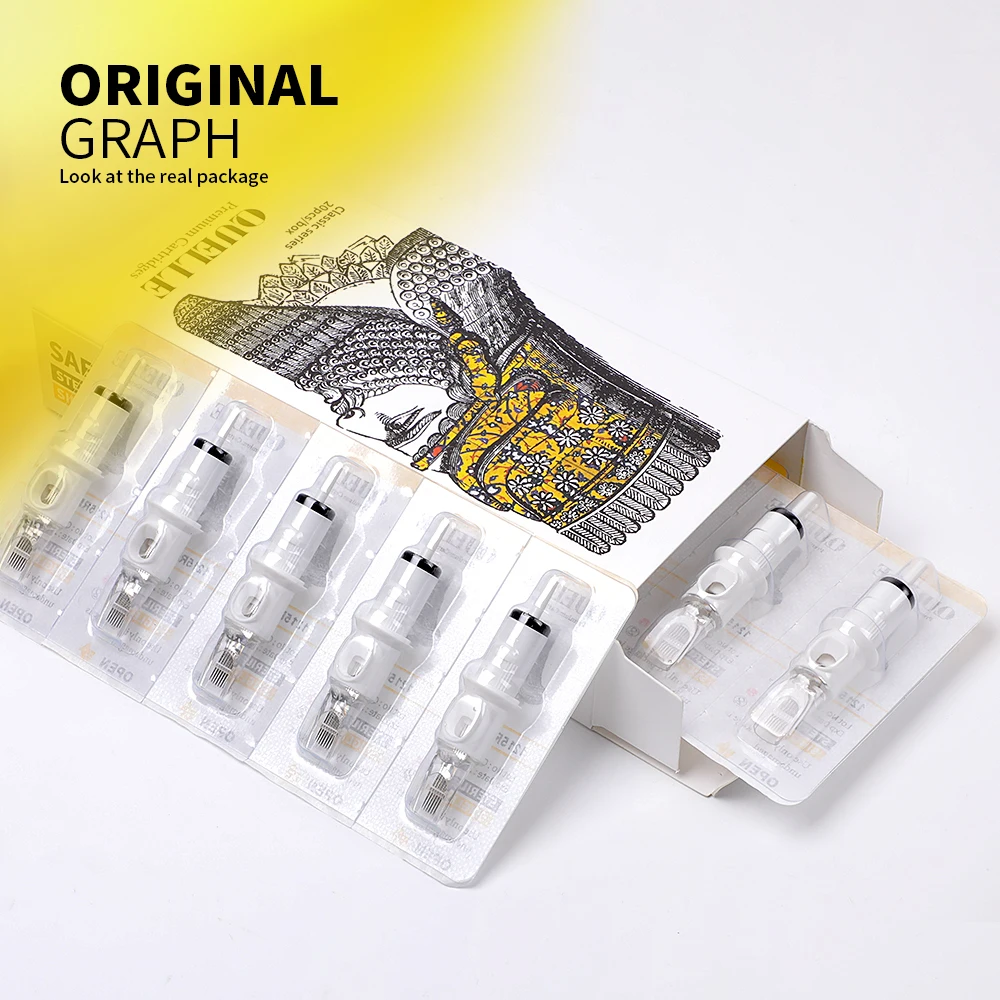 

QUELLE Tattoo Needles Revolution Cartridge Weaved Magnum Shader #12 (0.35mm needle) 1205M1 1207M1 1209M1 1211M1 1213M1 20pcs/box