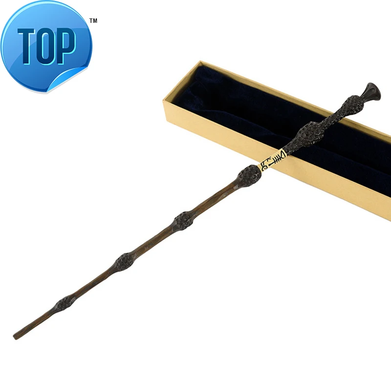 

2018 Colsplay New Arrive Metal Iron Core Albus Dumbledore Old Wand Harri Potter Magic Magical Wand/ Elegant Ribbon Gift Box