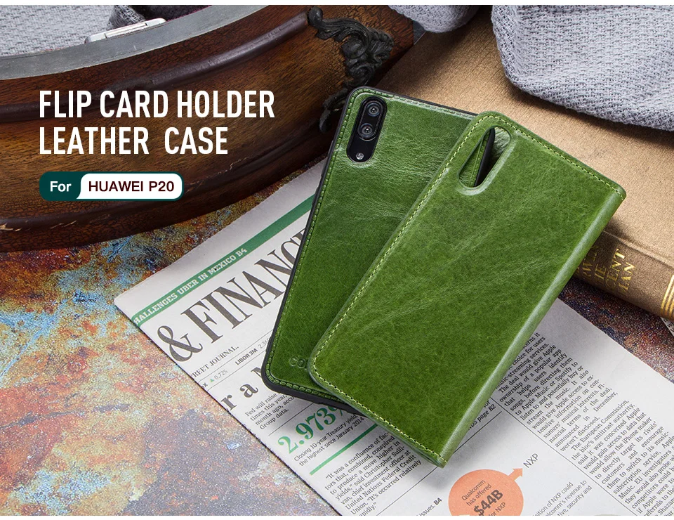 Huawei dustproof case Magnetic Genuine Leather Wallet Case For Huawei P20 Solid Color Flip Zipper Cover Card Slot Phone Case Top Shell Folding Cover huawei silicone case