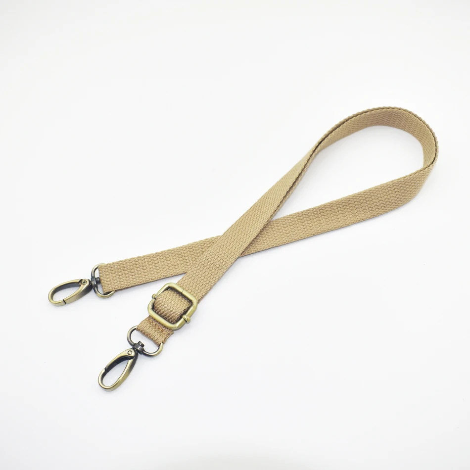 Adjustable Bag Strap Universal Cotton 120cm Replacement Bronze Buckle for Laptop Case Shoulder Crossbody Camera Travel Bag