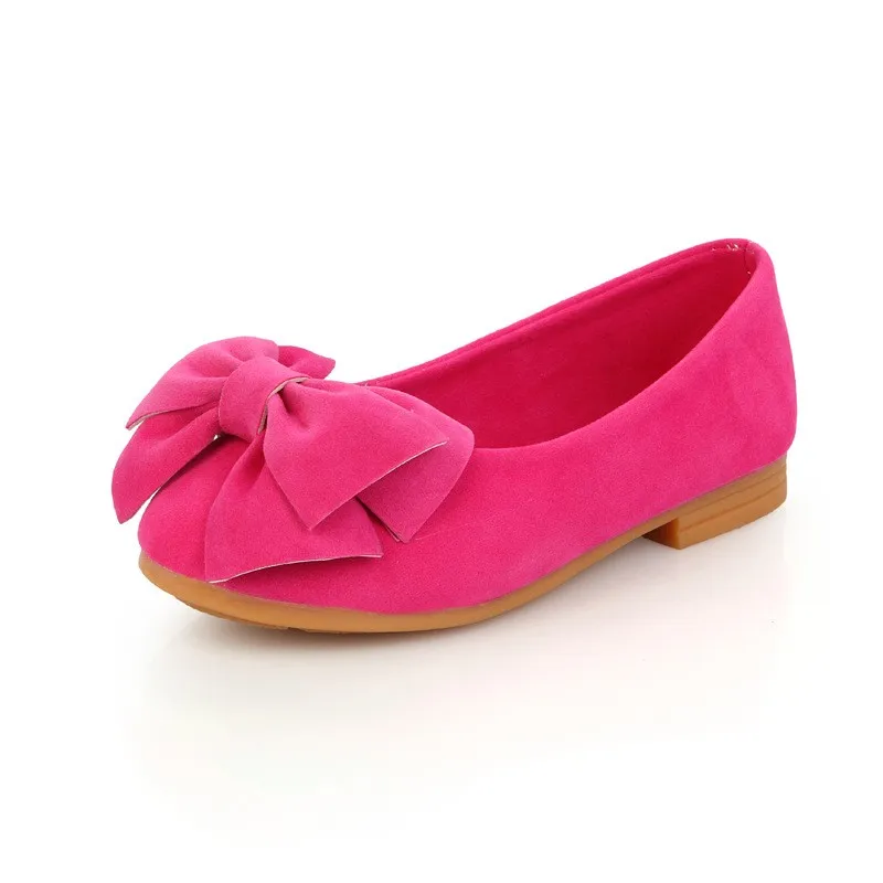 girl leather shoes bow (22)