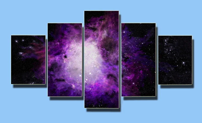 Magnificent sky Nordic Forest Posters And Prints Wall Pictures For Living Room Art Decoration | Дом и сад