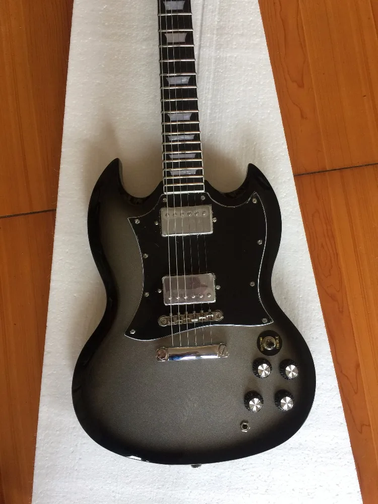 

Electric Guitar/Anmiyue Silver Powder Quality Guitar/Chinese Electric Guitar