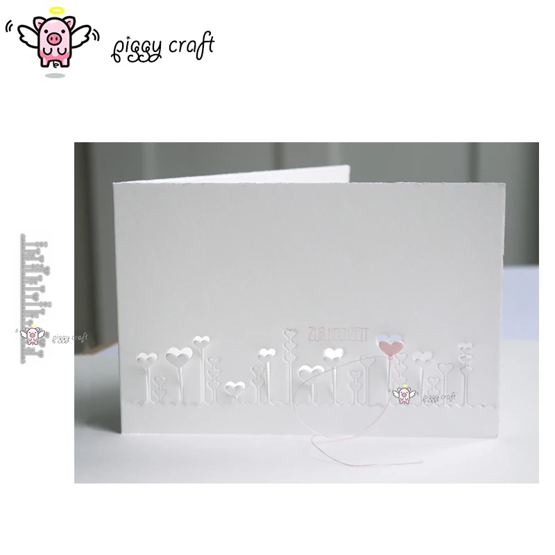 

Piggy Craft metal cutting dies cut die mold Love heart decoration Scrapbook paper craft knife mould blade punch stencils dies