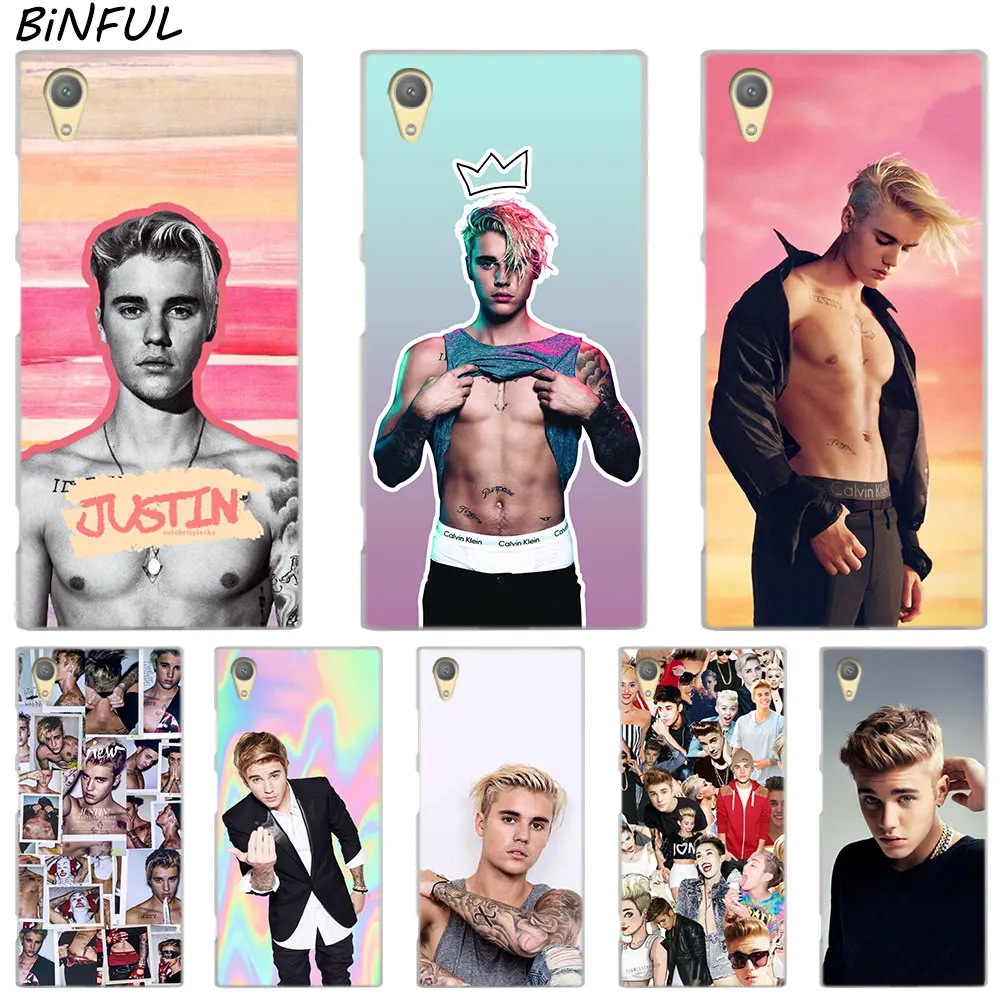 Fashion JUSTIN BIEBER Clear Cover Case for Sony Xperia Z3 Z5 Premium M4 Aqua M5 X XA XA1 C4 C5 E4 E5 XZ XZ2 Compact Plus