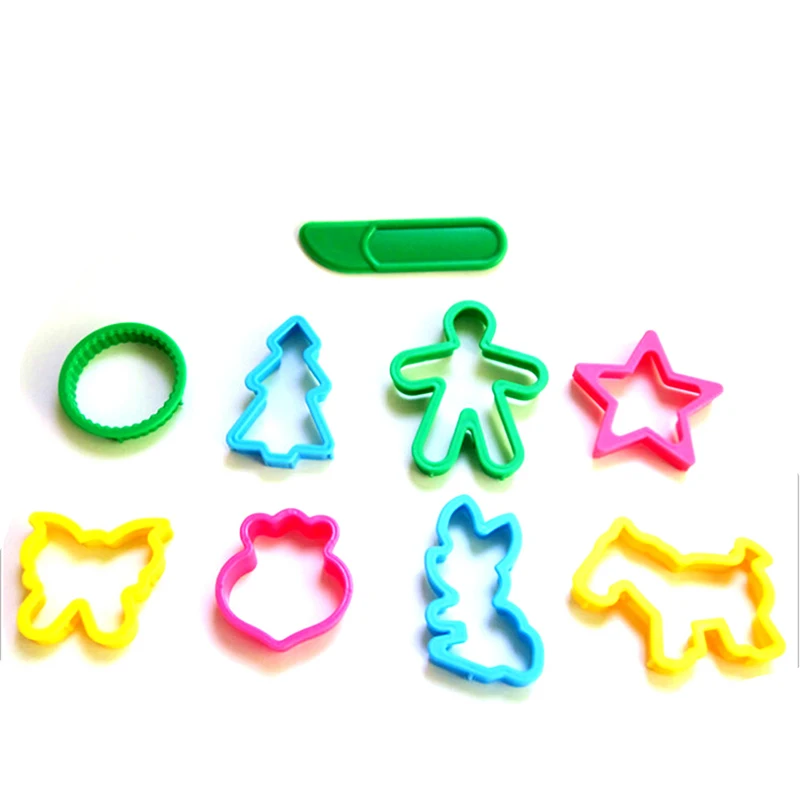 

Plastic Plasticine Mould Tools Dough Modeling Tool with Knife Toys Funny Kids DIY Children Clay Cutters Moulds Toy Kit