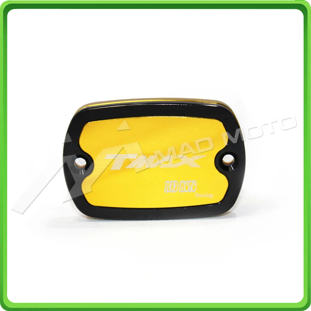2pcs Brake Fluid Tank Cap Oil Cover For Yamaha TMAX 530 2012 2013 2014 2015 2016 Gold color (5)
