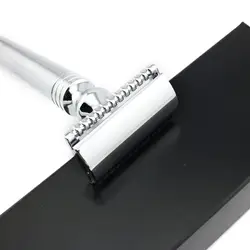 Double Edge безопасный бритвенный станок бритвы серебро руководство классический стиль 12,3 см длинная ручка Lyrebird HL5 80 шт./лот Новый