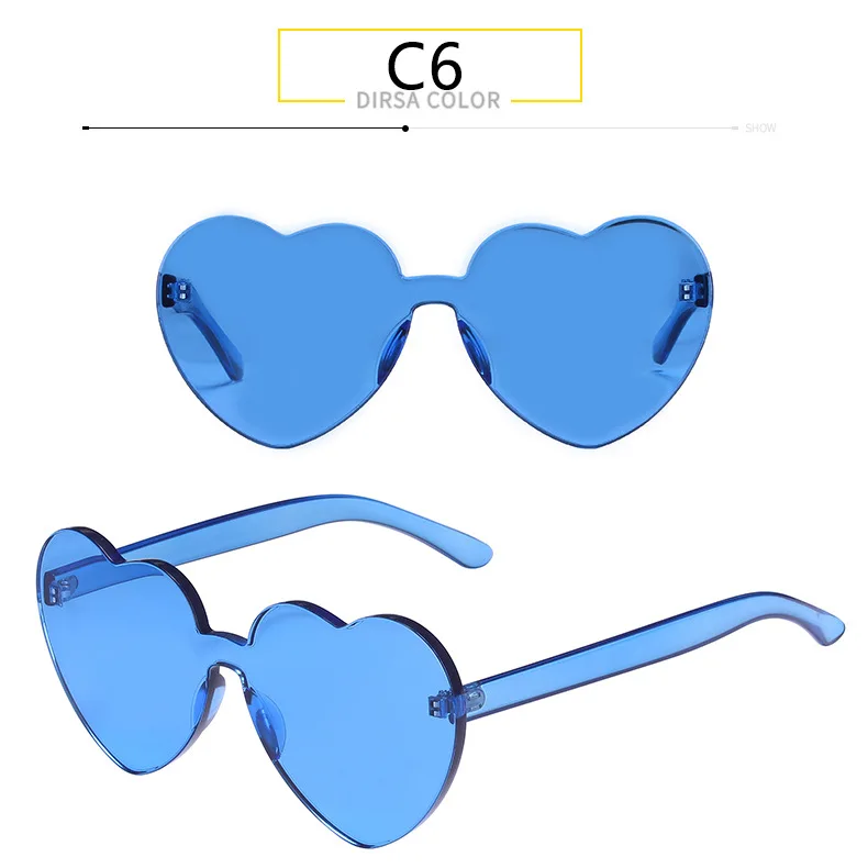 Женские солнцезащитные очки Hartvorm без оправы с прозрачными линзами,, фирменный дизайн, солнцезащитные очки в форме сердца для женщин, негабаритная оправа, Новинка