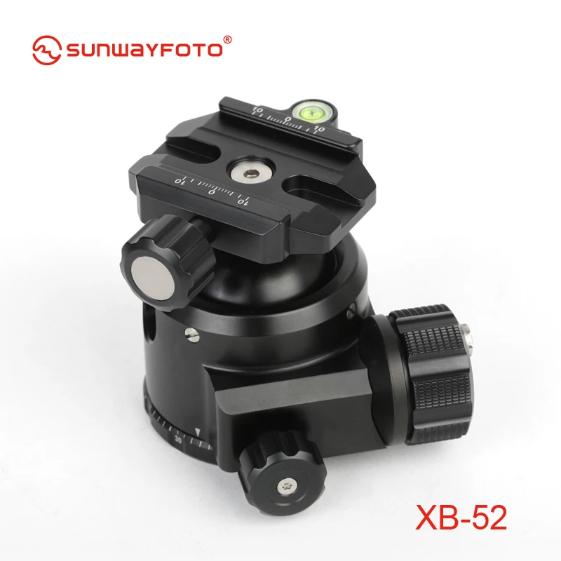 US $239.00 SUNWAYFOTO XB52 LowProfile Tripod Head For DSLR Camera Tripode Ballhead Professional Monopod Panoramic Tripod Ball Head
