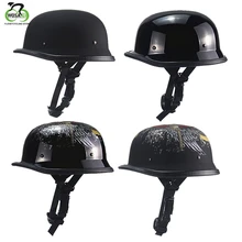 Casco de bicicleta Mtb, casco antiguo Retro alemán de media cara, casco de seguridad para hombre, casco de protección para moto, casco DOT aprobado