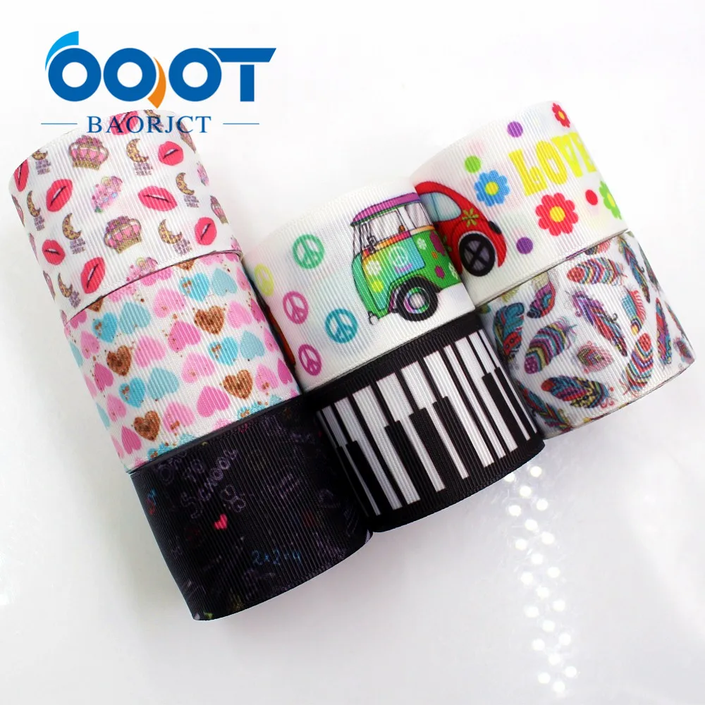 OOOT BAORJCT G-18801-749, 38 мм 10 ярдов мультфильм ленты термальность передачи печатных grosgrain Свадебные материал "сделай сам"