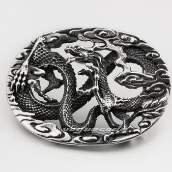 

Cool Solid 316L Stainless Steel Dragon Mens Biker Belt Buckle Q026