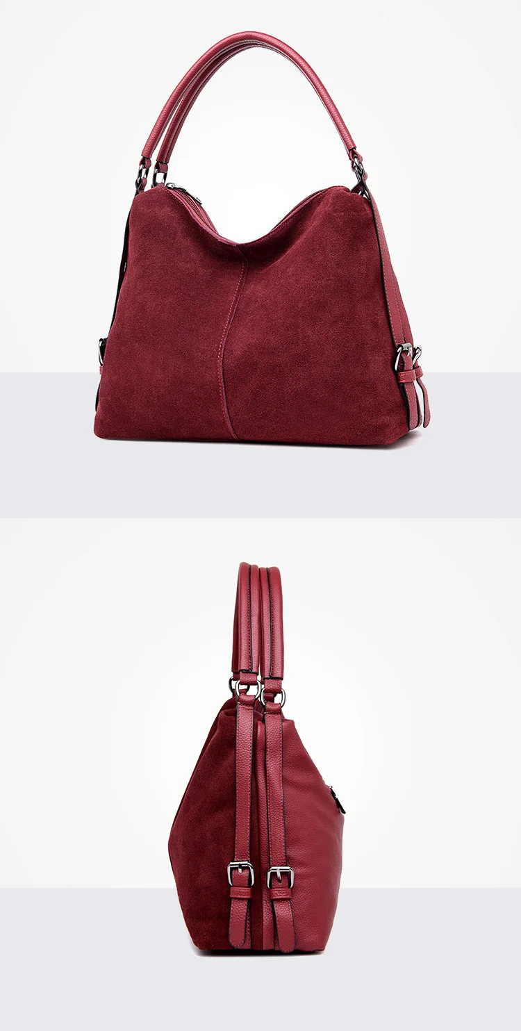 Новая Замшевая сумка на плечо, Женская Повседневная сумка из спилка, женские сумки, простые сумки через плечо для женщин, дизайнерские сумки-мессенджеры