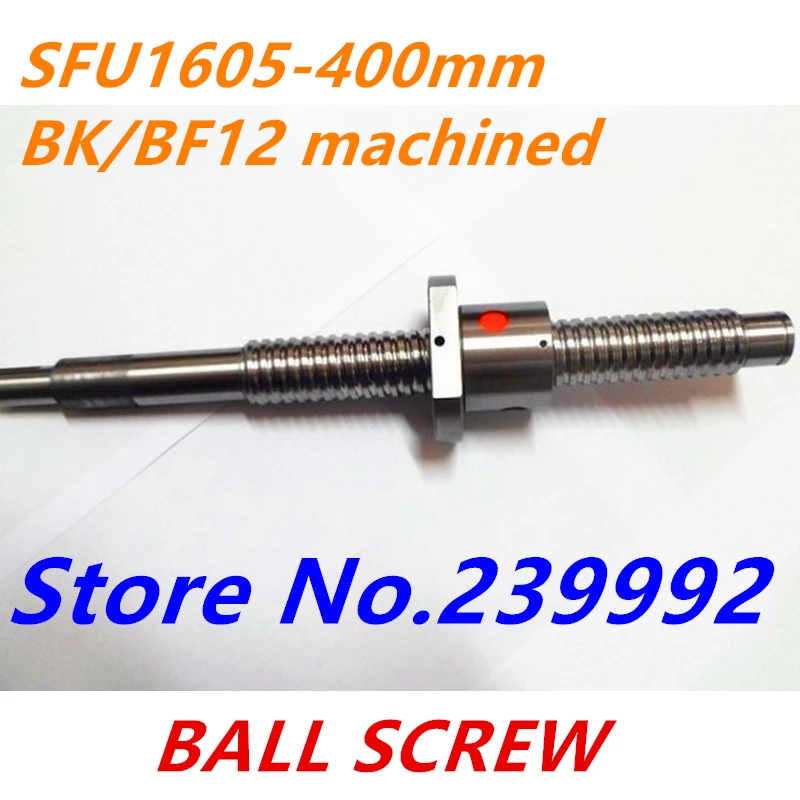 Бесплатная доставка SFU1605 400 мм RM1605 свернутый шариковый винт 1 шт. + шаровая гайка