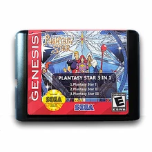 Plantasy Star 1 2 3 с функцией экономии 16 бит игровой Картридж для sega для MegaDrive Genesis PAL и NTSC видео консоль