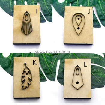 

New Japan Steel Blade Rule Die Cut Steel Punch Leaf Diamond Eardrop Cutting Mold Wood Dies for Leather Cutter for Leather Crafts