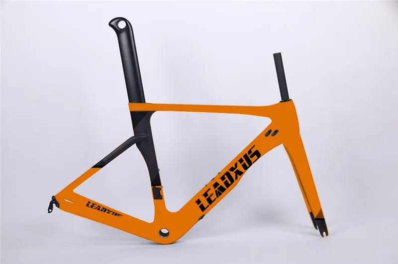 Excellent LEADXUS GAM180 Strong Aero Carbon Fiber Bicycle Frame Road Aero Bike Carbon Frame Many Colors Choice 36