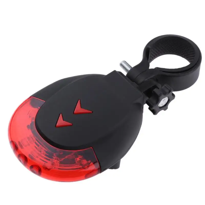 

2 Laser+5 LED Projection Bike Warning Bicycle Tail USB Charging Light with Rechargeable Battery for Cycling Alarm