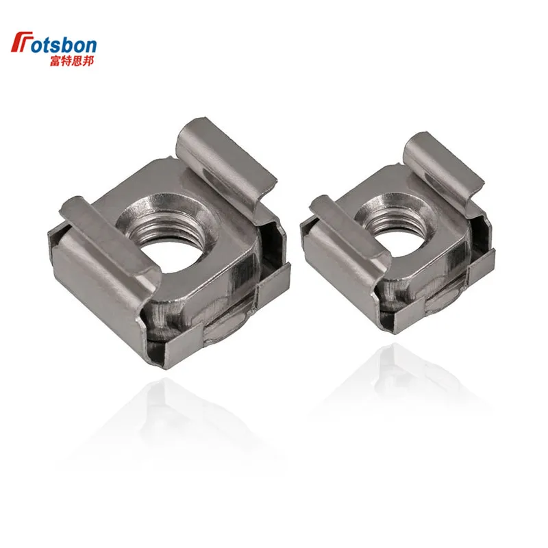 

45pcs M6 Cage Nuts Cage Nut Cabinet Nuts Network Cabinet Rack Cage Nut Server Rack Mount Nut Floating Captive Nut 304 Stainless Steel