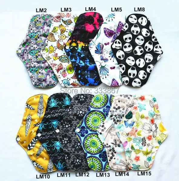 [Sigzagor]24 LONG Panty Liners 10" Reusable Washable