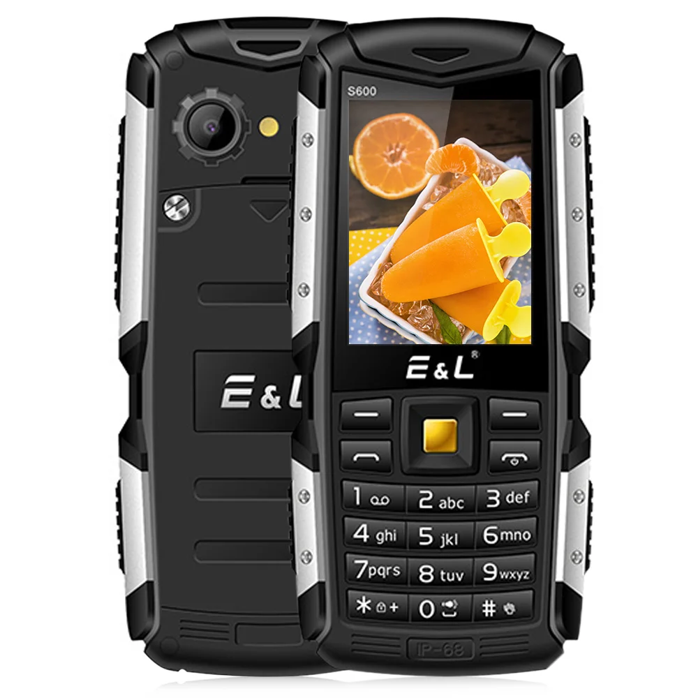 Original EL S600 IP68 Quad Band Phone 2 4 Inch Dual SIM Card Waterproof Mobile Phone