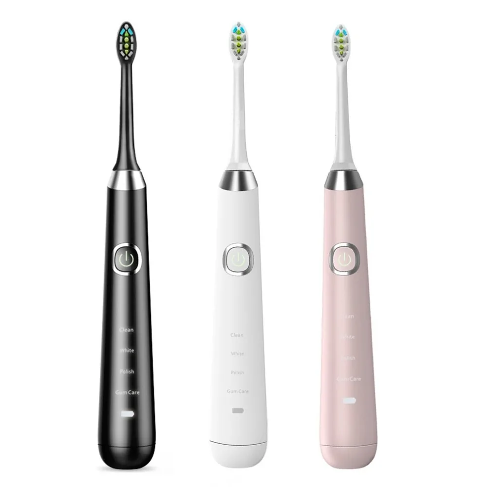 

New Portable Intelligent Automatic Sonic Electric Toothbrush 4 Modes Super Soft Teeth Whitening for Adult Oral Hygiene Clean